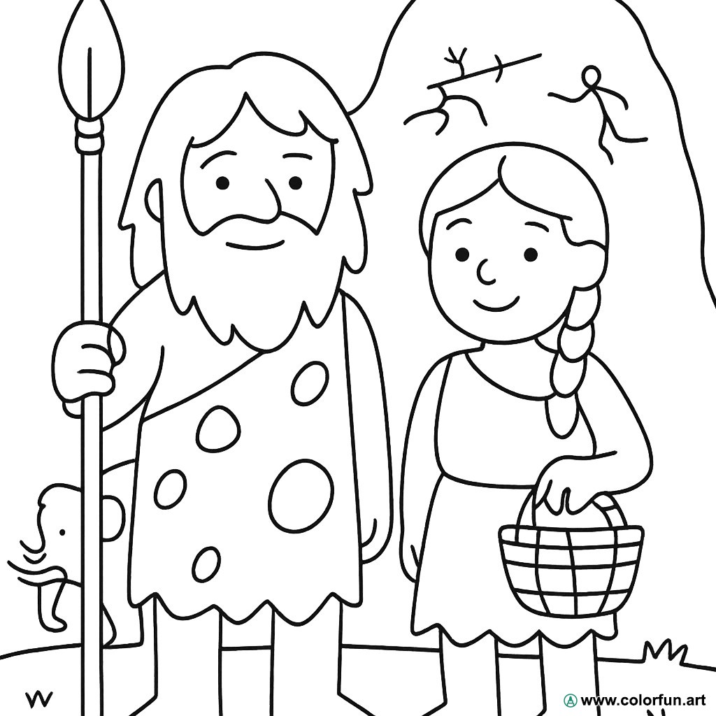 Desenhos para colorir do Paleolítico Para Baixar ou Imprimir gratuitamente