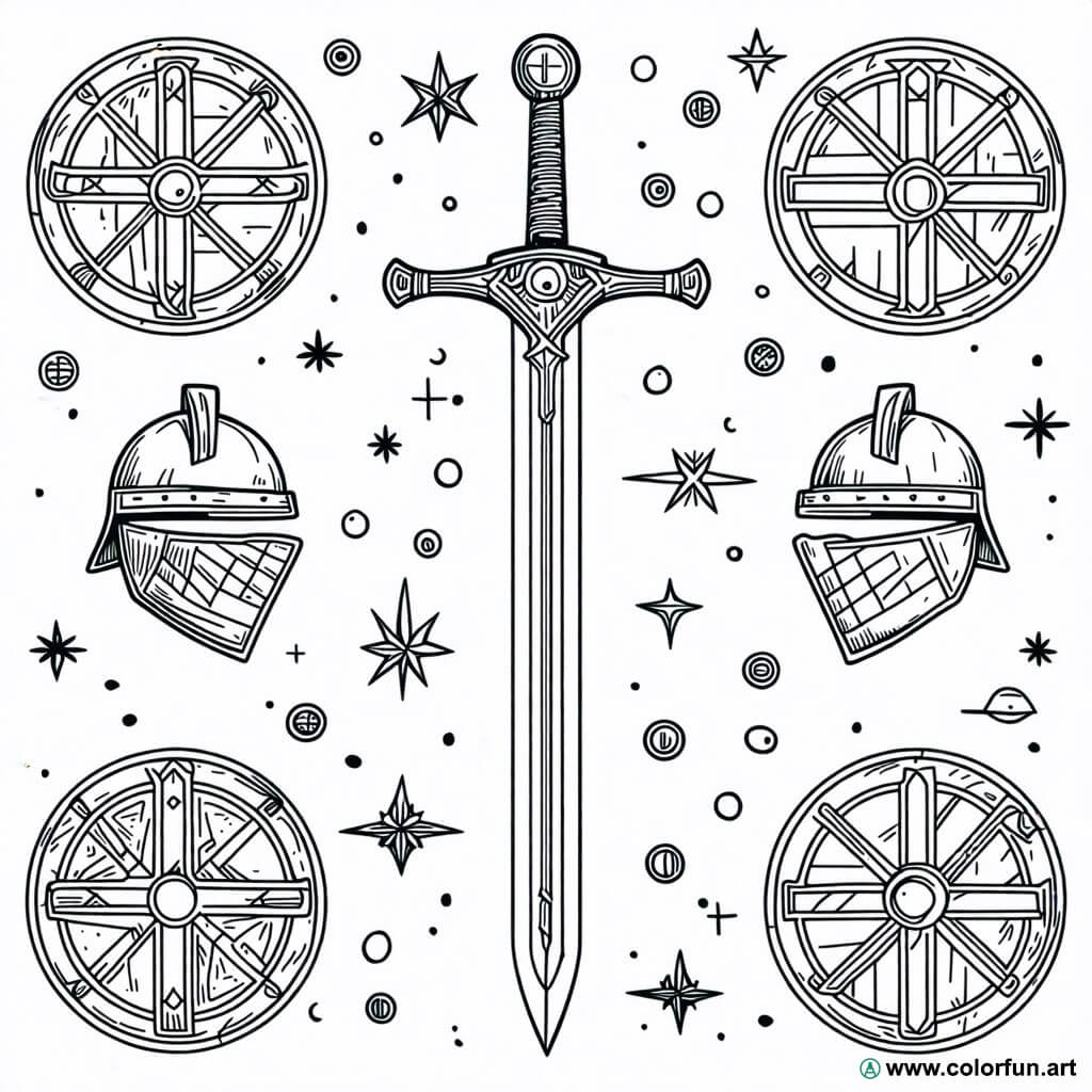 desenhos para colorir arma vintage