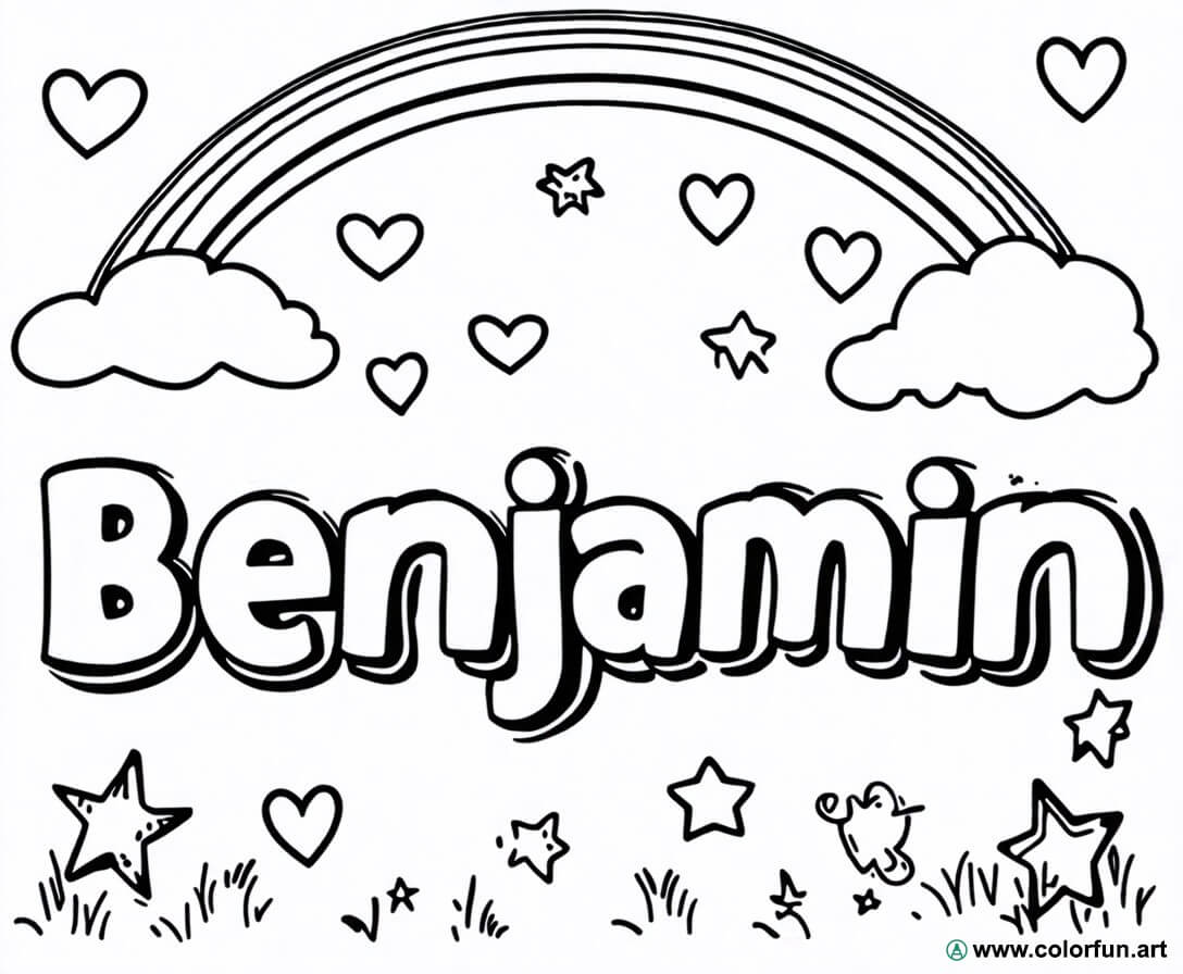 Desenhos para colorir do nome Benjamin Para Baixar ou Imprimir ...