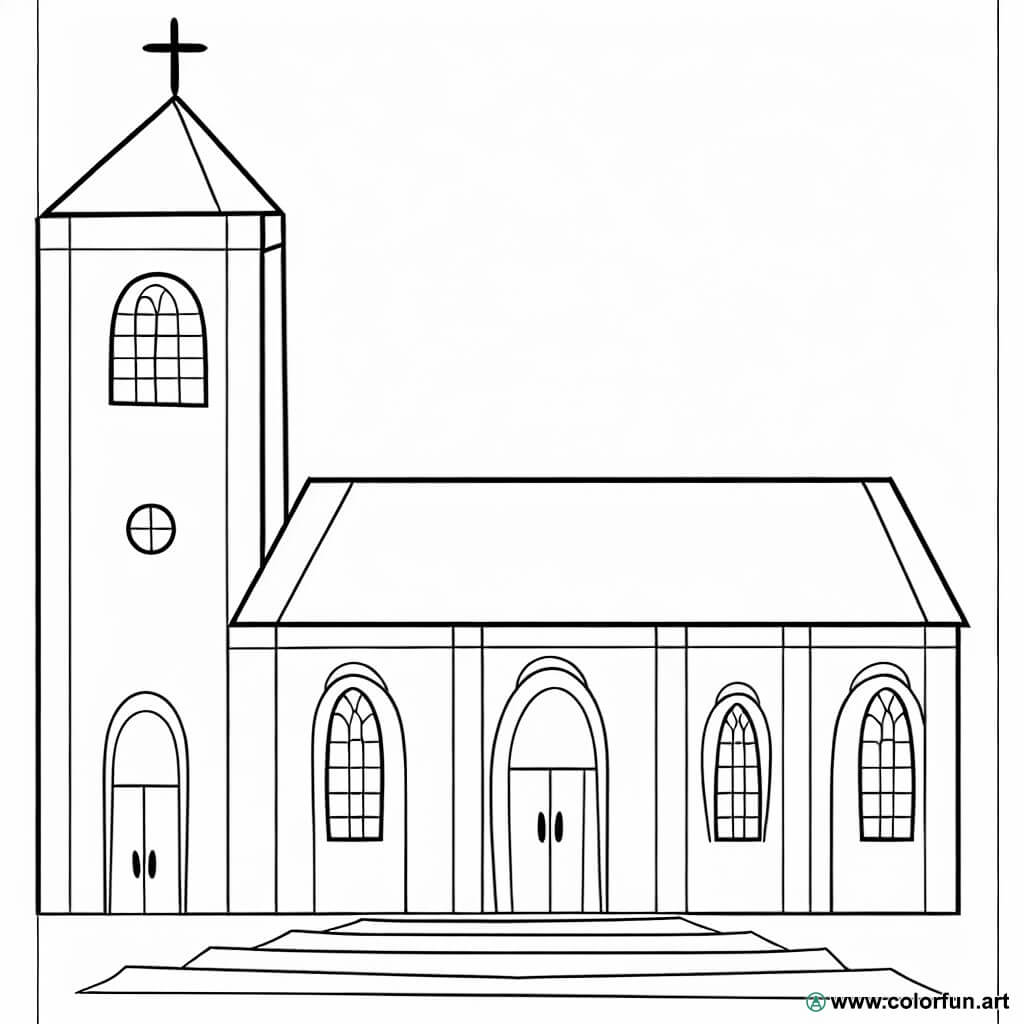 Desenhos para colorir de uma igreja católica Para Baixar ou Imprimir ...