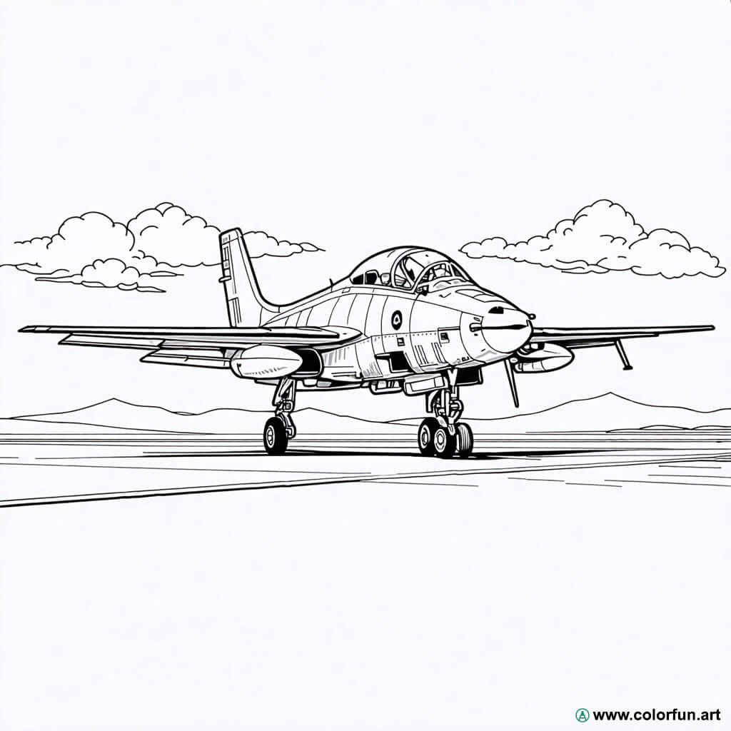 desenhos para colorir avião de caça vintage