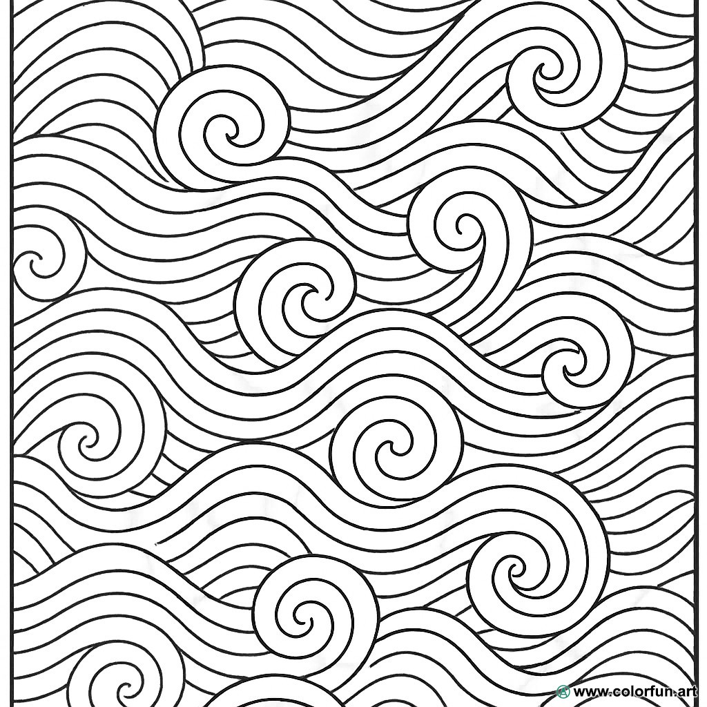 Desenhos para colorir abstratos para relaxar Para Baixar ou Imprimir ...