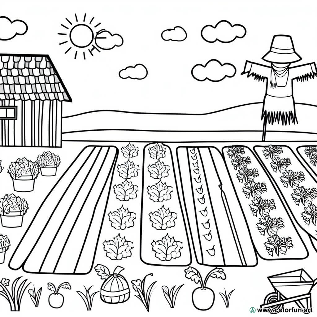 desenhos para colorir jardim hortense