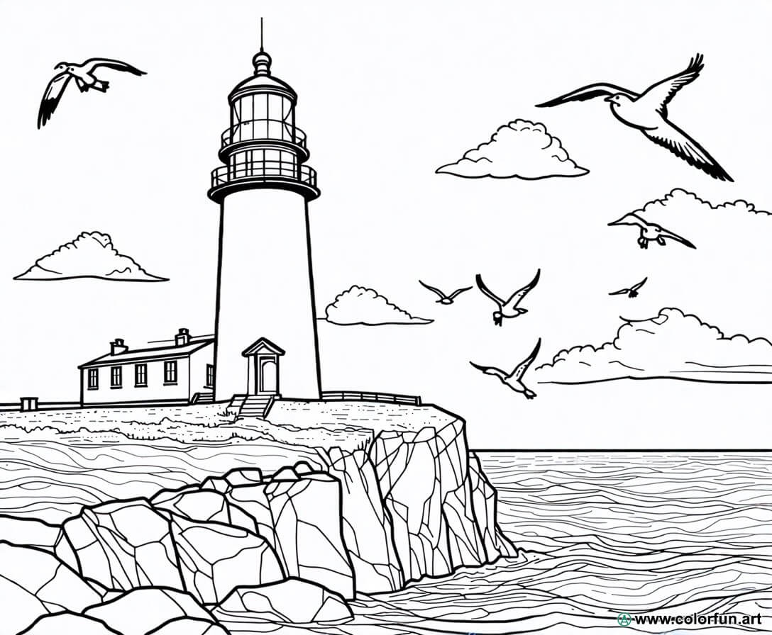 desenhos para colorir bretanha paisagens