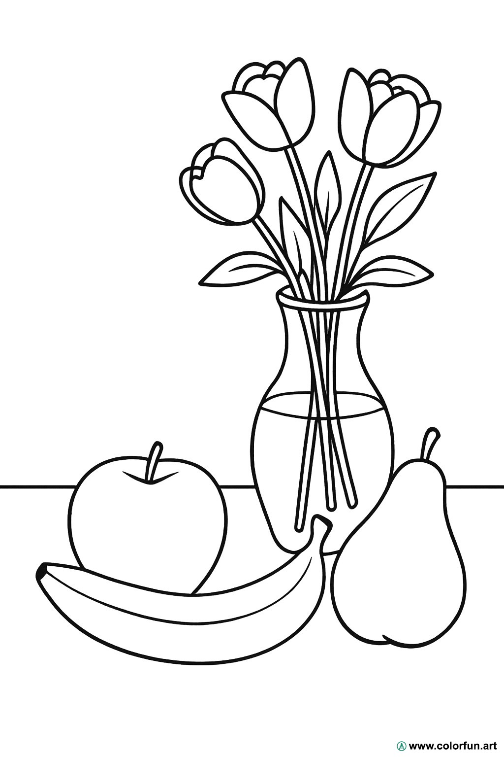 desenhos para colorir realistas nature morte