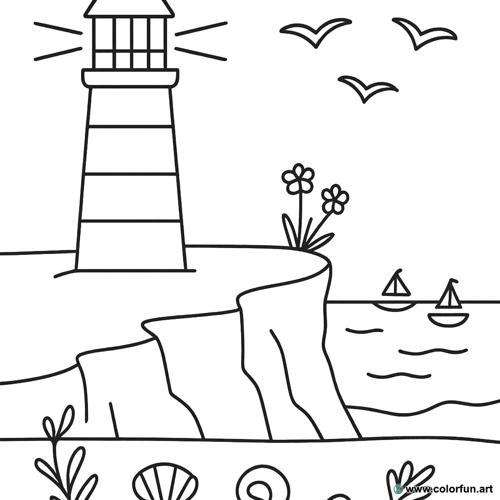 desenhos para colorir bretanha mar