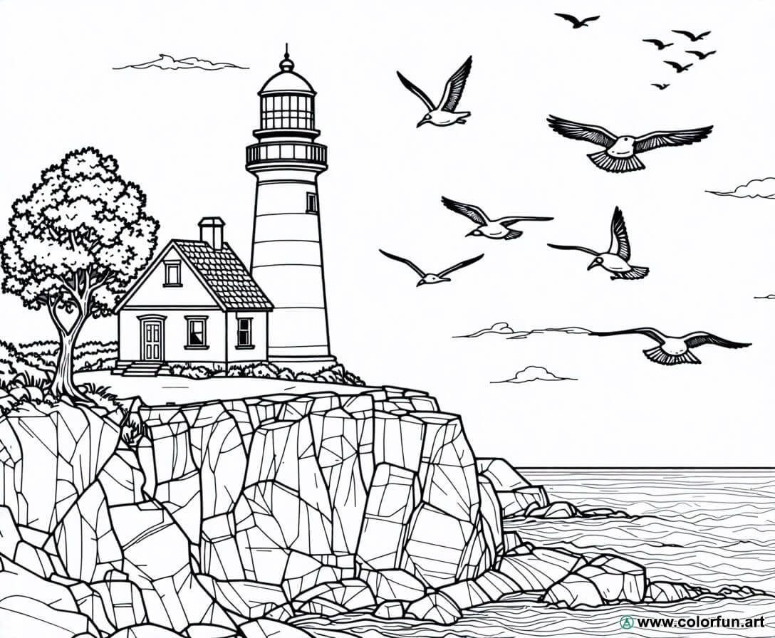 desenhos para colorir bretanha natureza