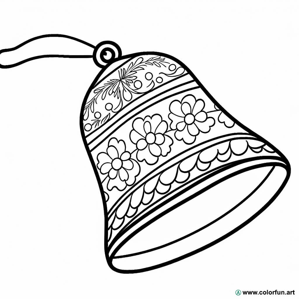 desenhos para colorir sino páscoa vintage