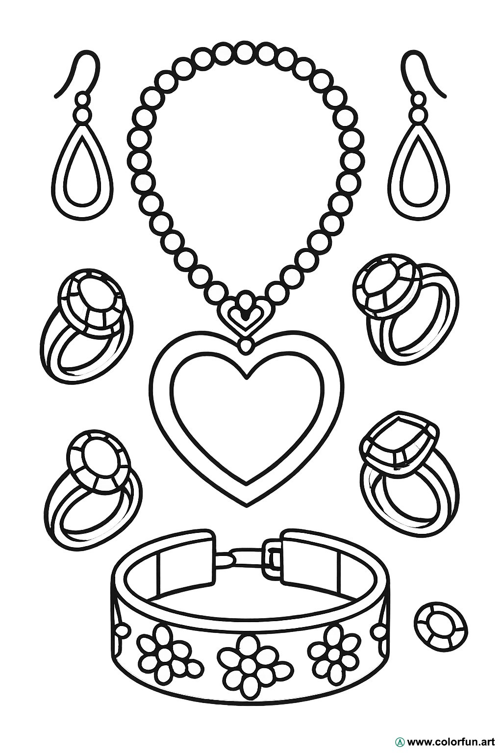 desenhos para colorir bijuterias vintage