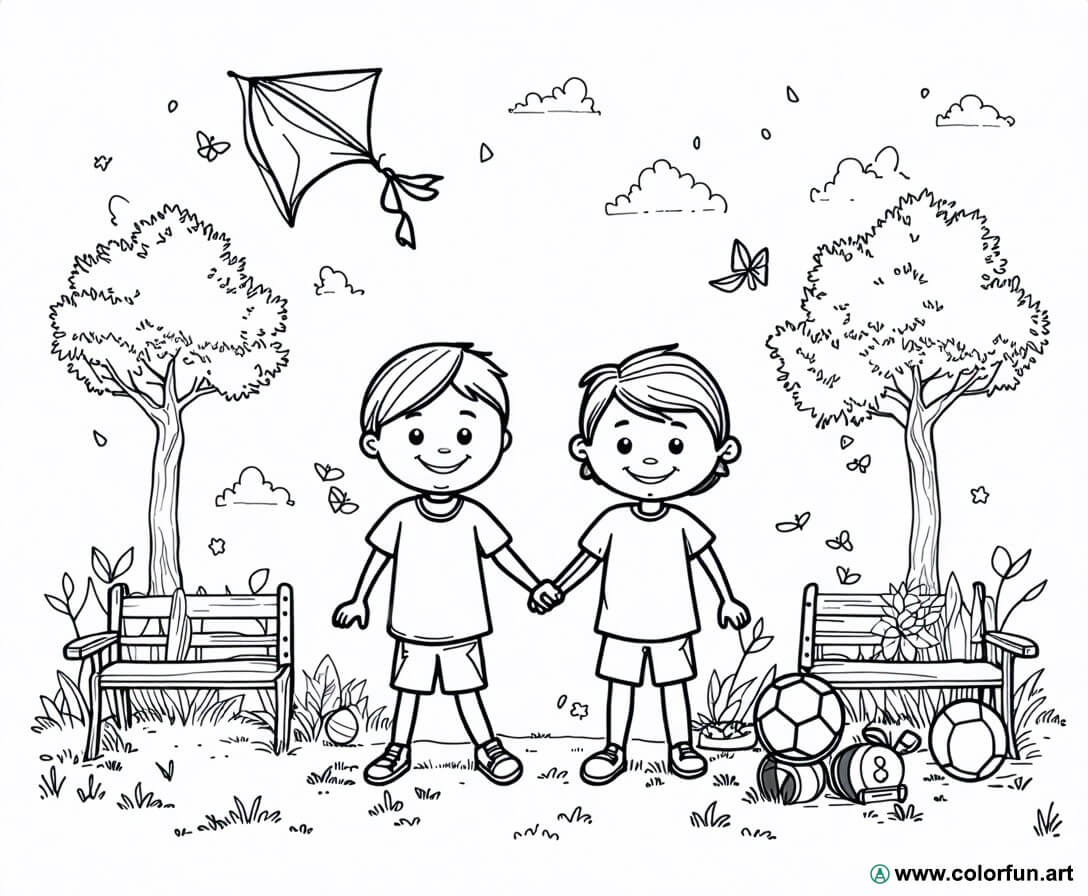 desenhos para colorir amizade e partilha